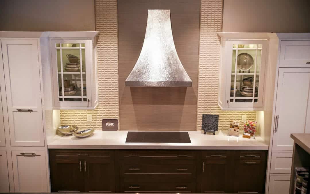 Painted cabinets with Prairie-style glass doors